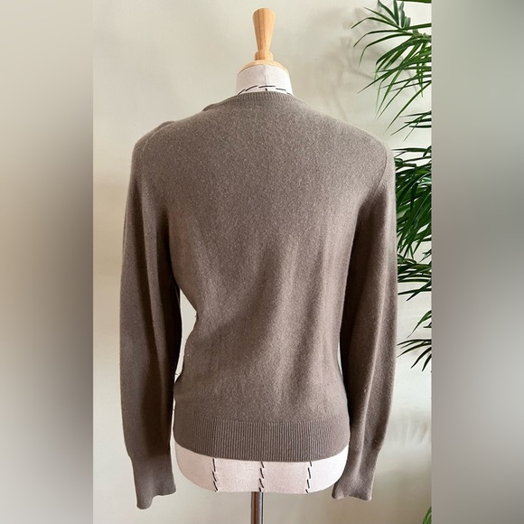 Best of Scotland 100% Cashmere Pullover Crew Neck Sweater | XS/S | Taupe - Picture 3 of 6